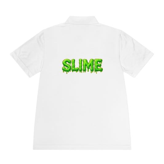 Men's Sport Polo Shirt with Slime Design - Fun, Casual Fashion for Gamers, Perfect for Summer BBQs, Parties, Birthdays, or Anniversaries
